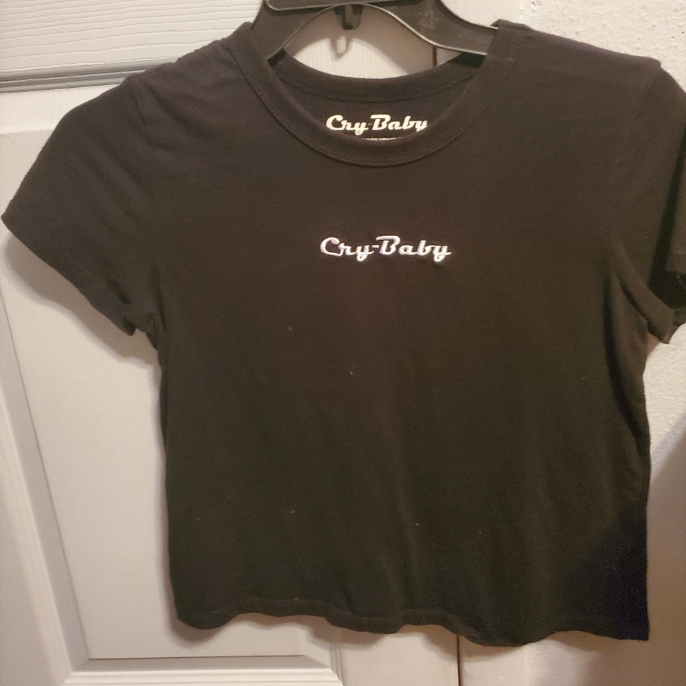 Black crop top